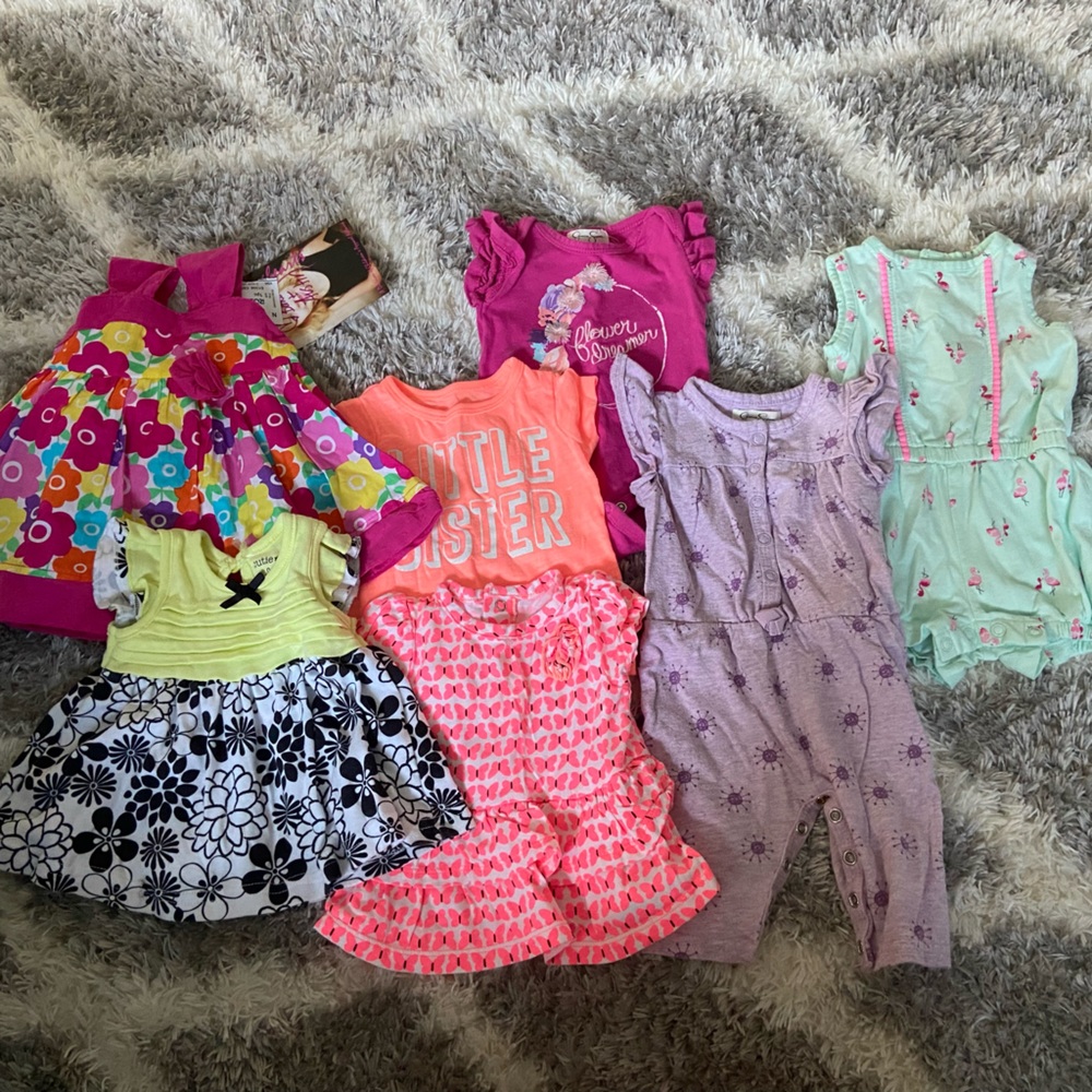 Baby girl 0-3 months summer spring clothing lot